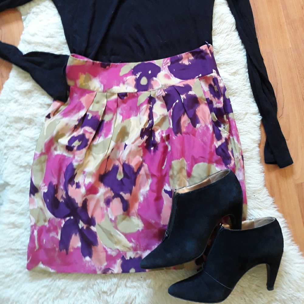 Floral Pencil Skirt